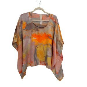 Abstract Print Boxy Cropped Women's